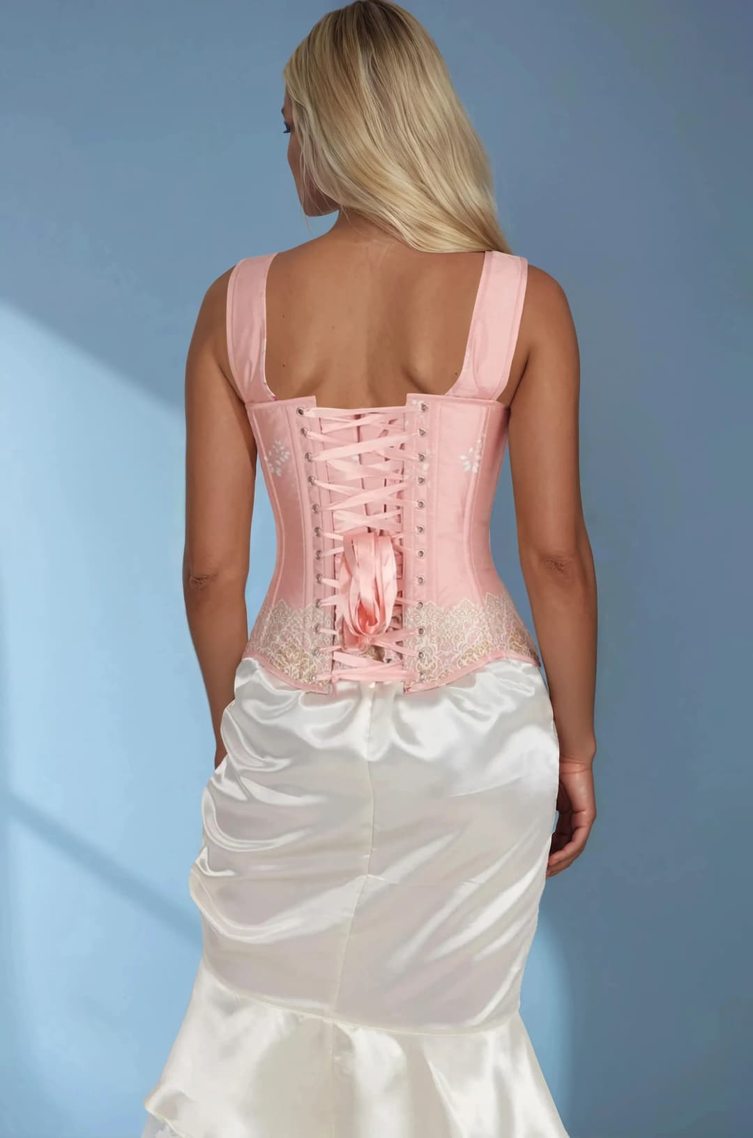 Stormi Pink Shoulder Straps Overbust Corset