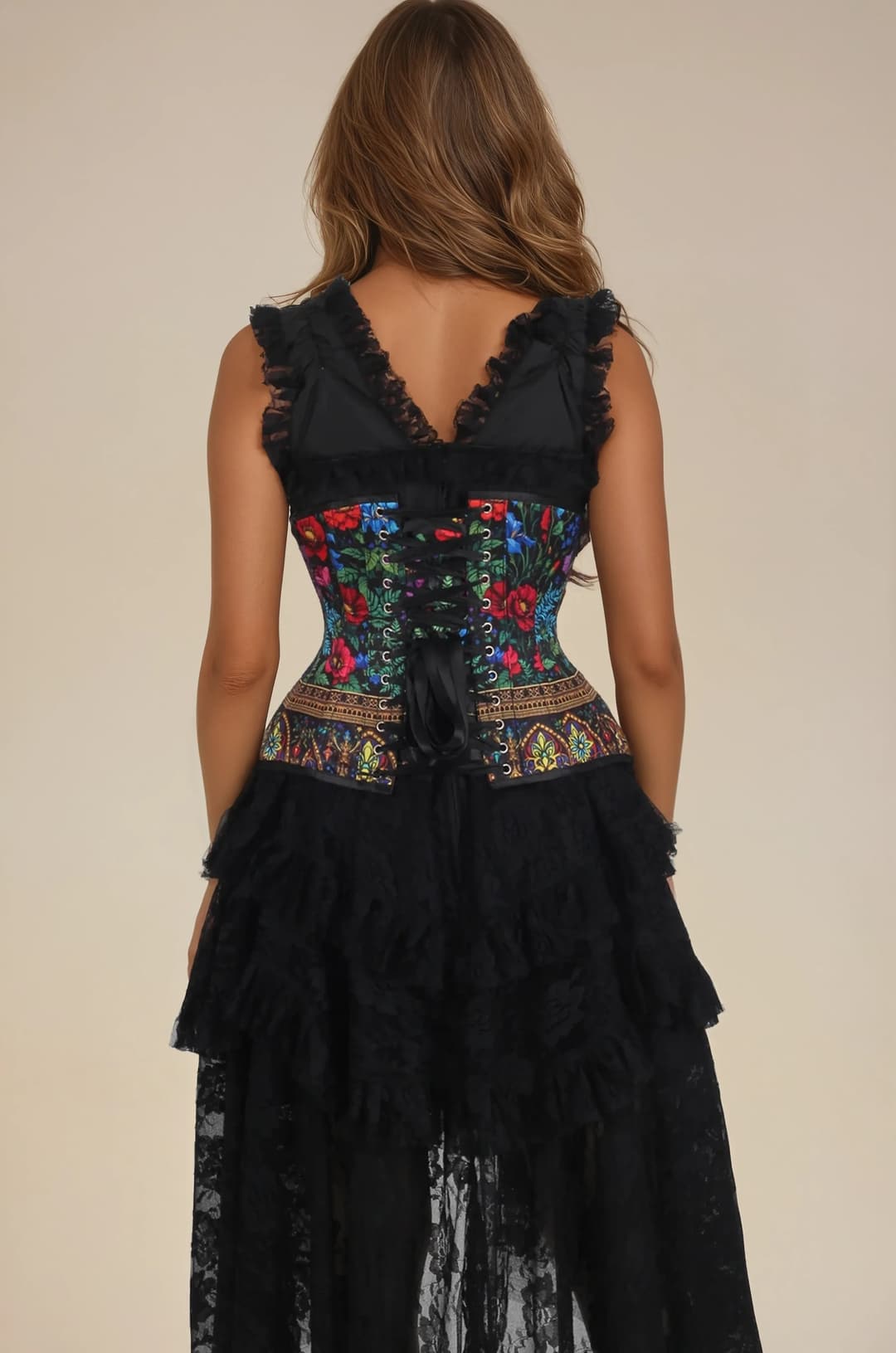Darleane Gothic Bloom Radiance Curvy Underbust Corset