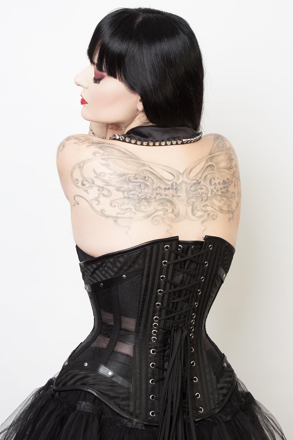 Lindsey Mesh with Brocade Gothic UnderbustCorset