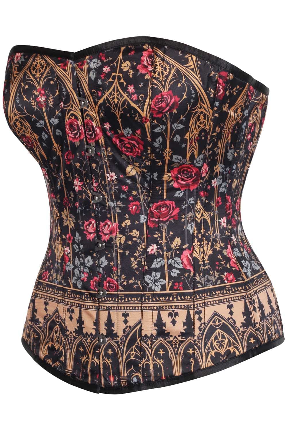 Novi Gothic Rose Cathedral Overbust Corset