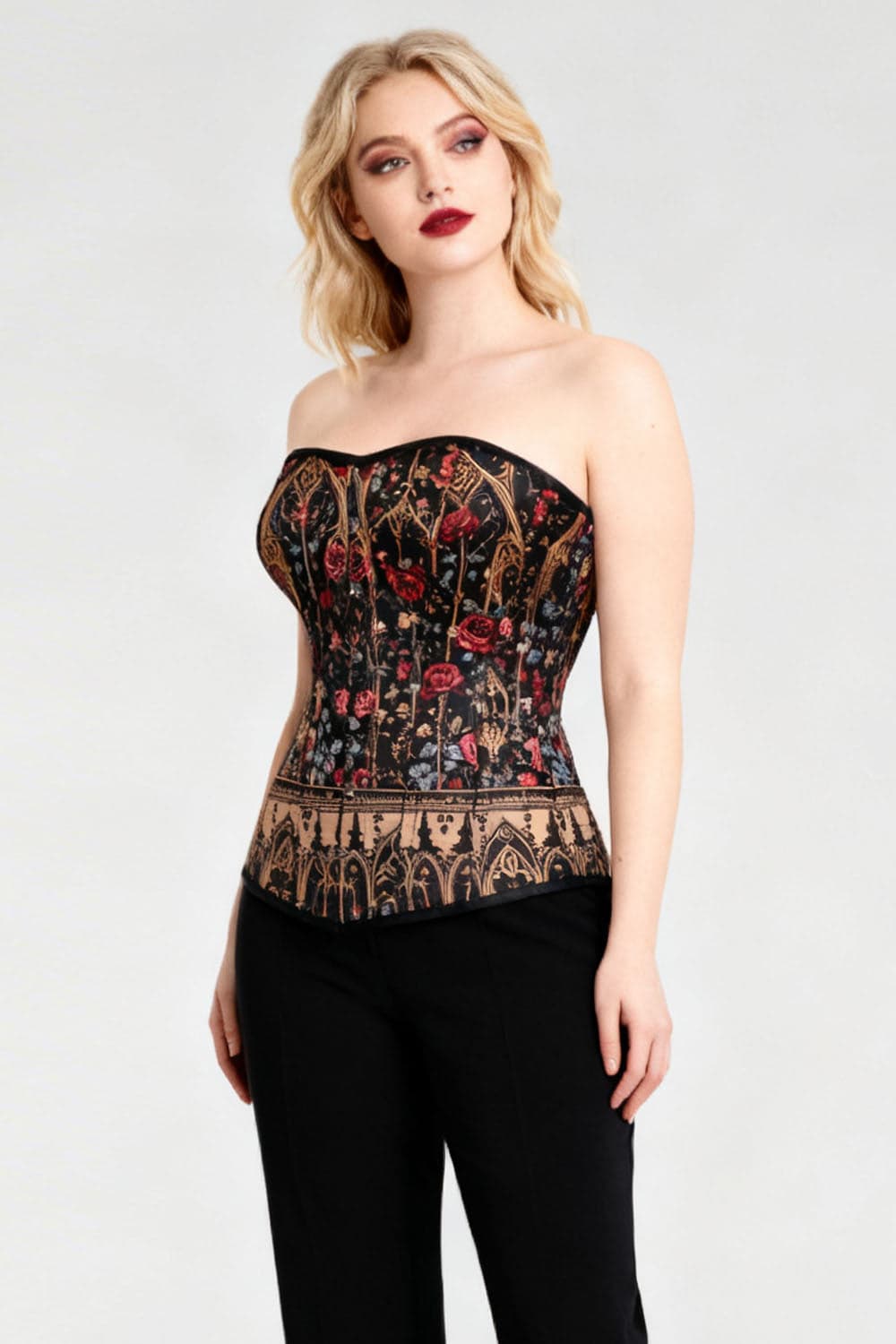 Novi Gothic Rose Cathedral Overbust Corset