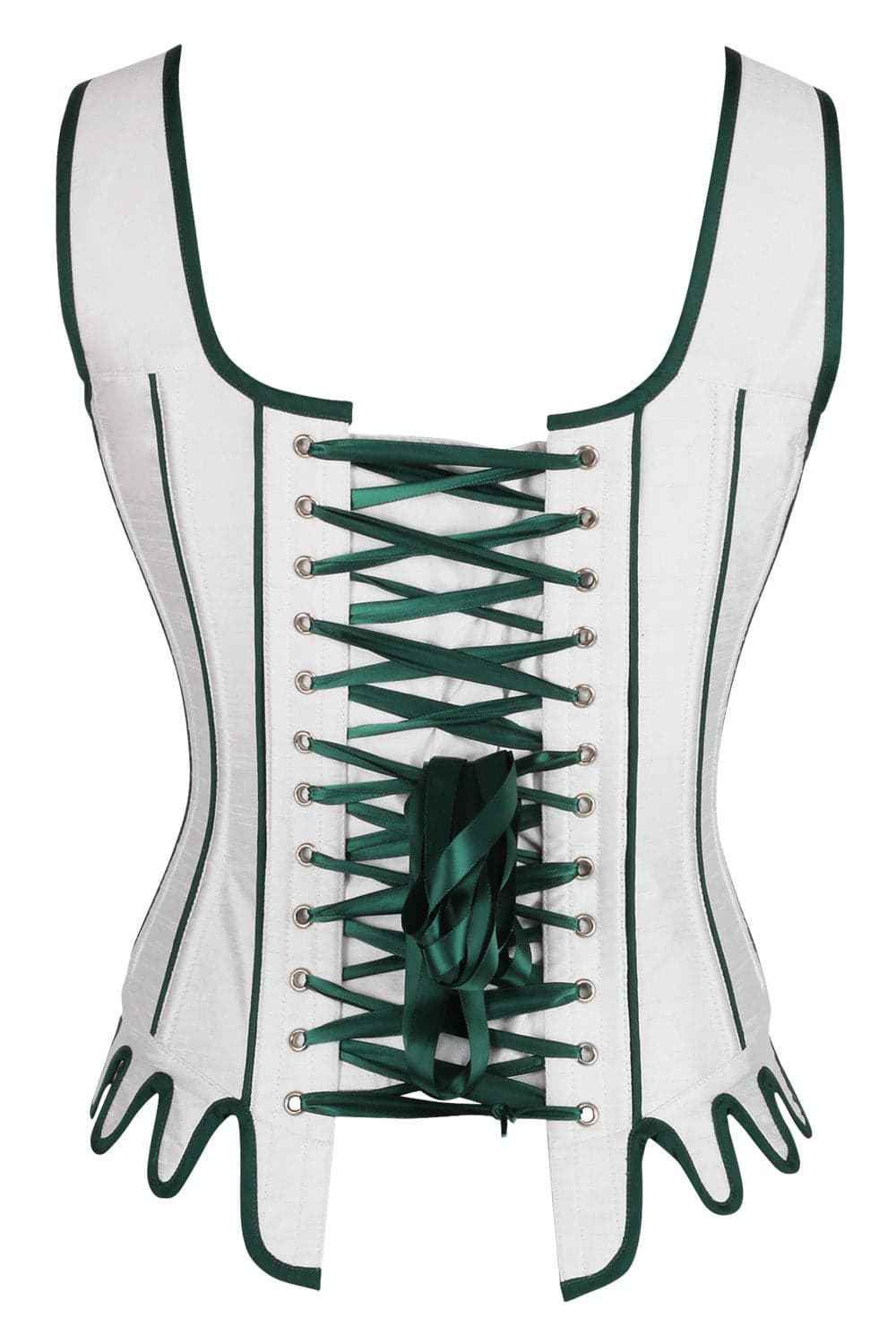 Emerald Vanesia Shoulder Straps Overbust Embroidery Corset