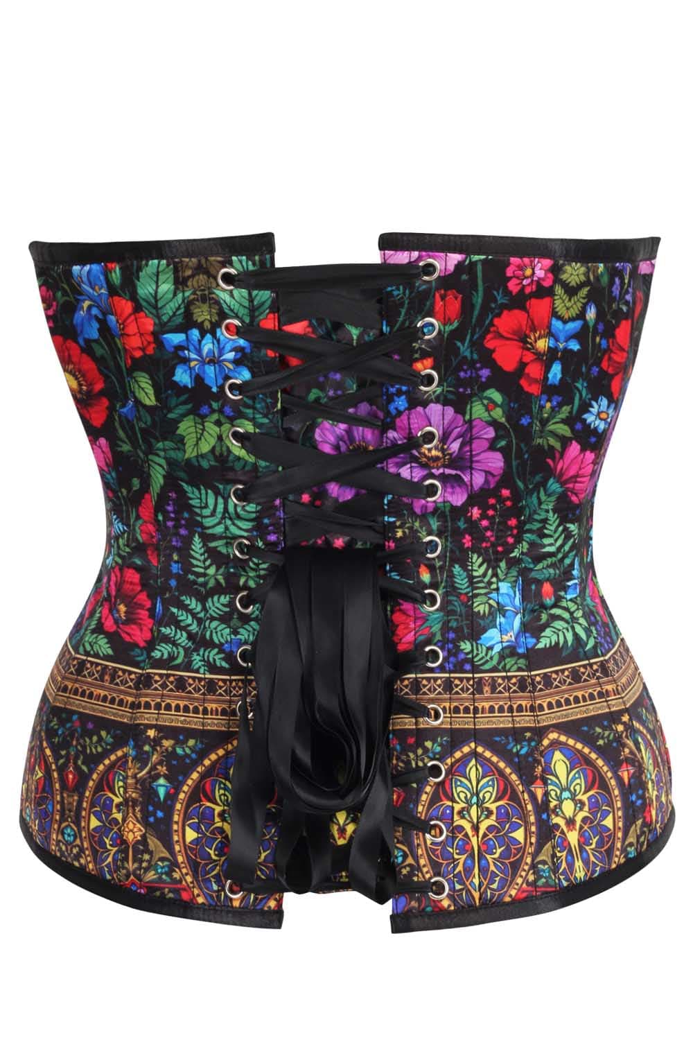 Jalynn Midnight Gothic Floral Corset