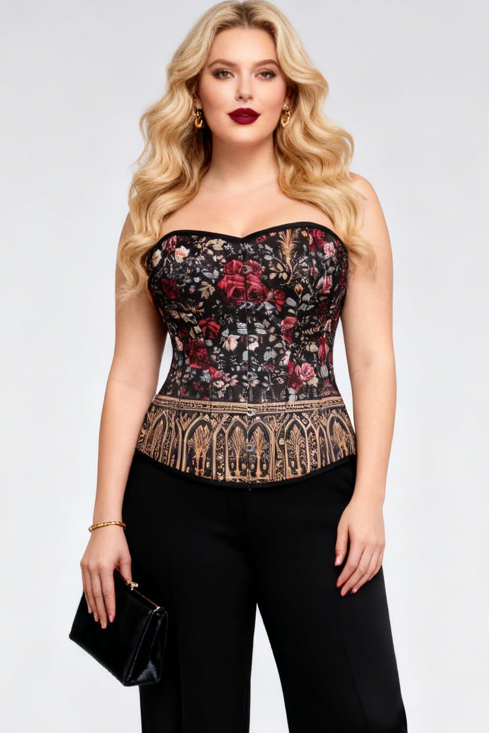 Marylea Floral Blooms Overbust Corset