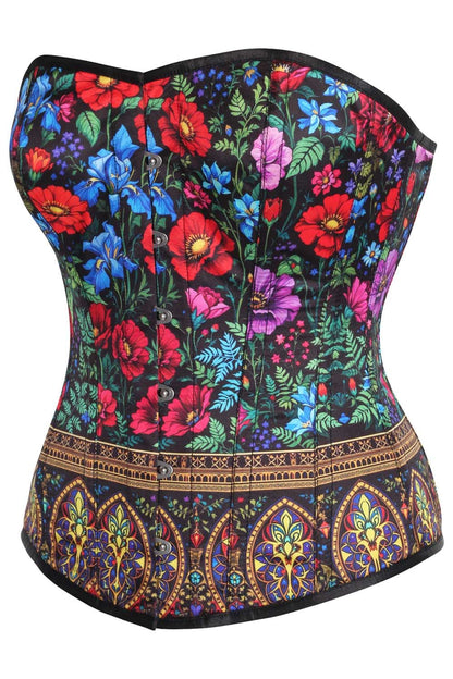 Jalynn Midnight Gothic Floral Corset
