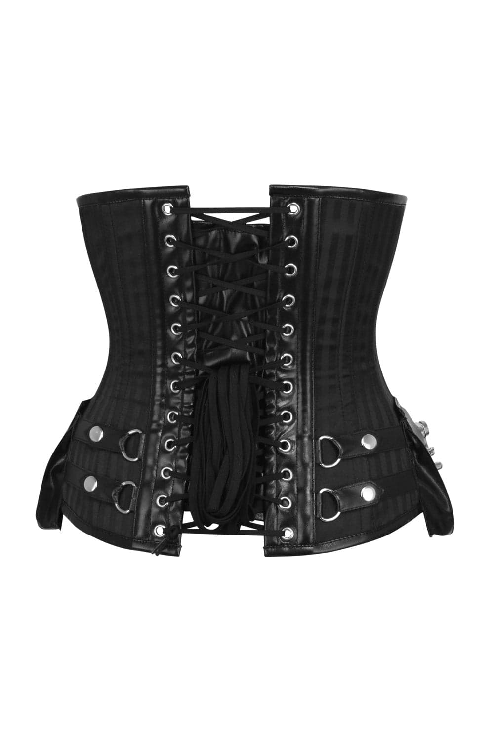 Midnight Black Jodean Goth Steampunk Underbust Corset