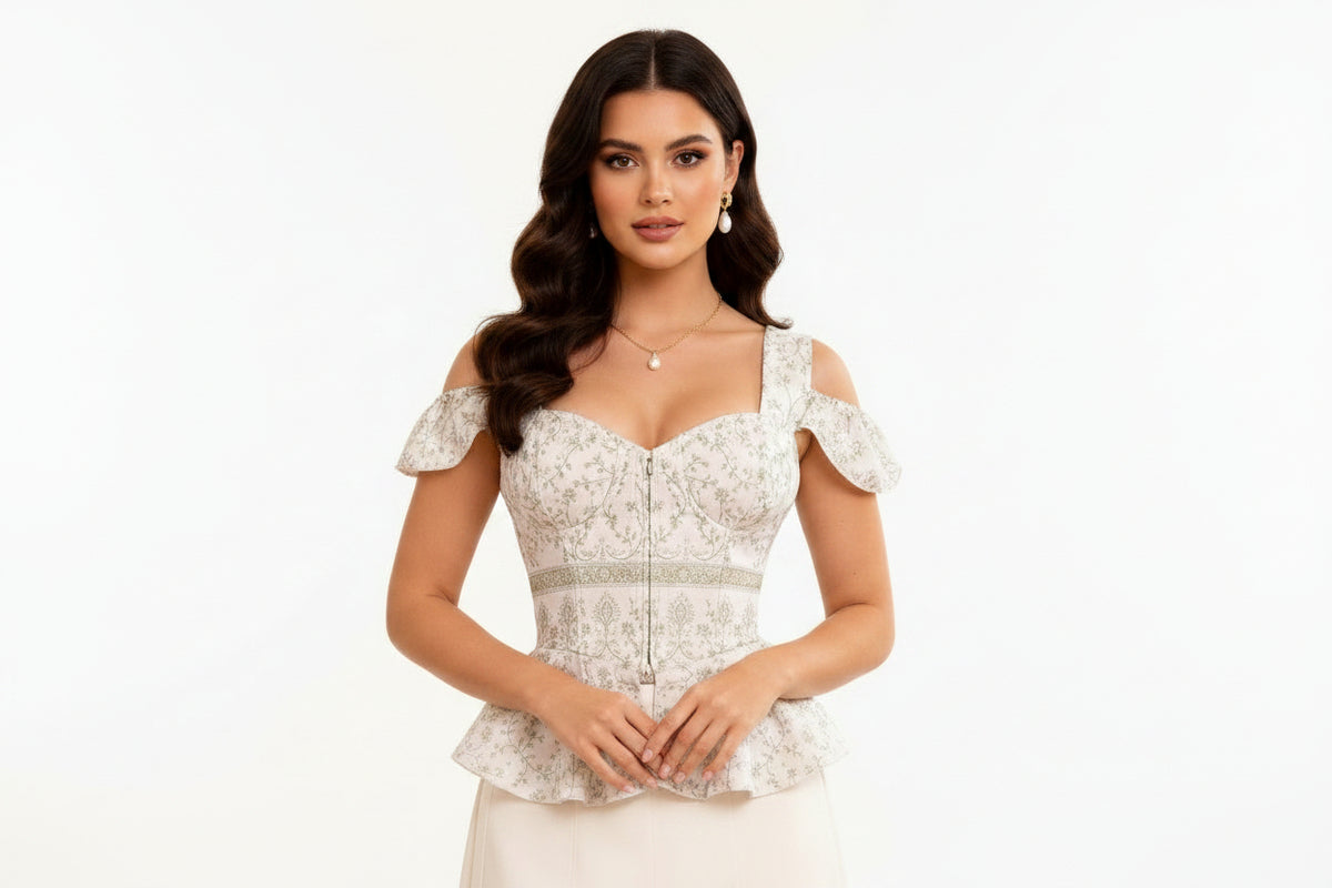 Wrenna Elan Luxe Ivory Vine Corset