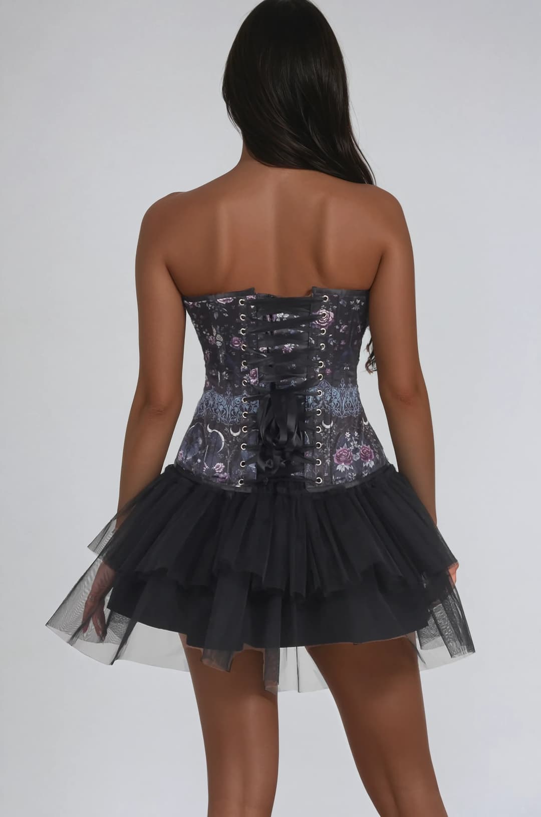 Sherlee Floral Gothic Enchantment Overbust Corset