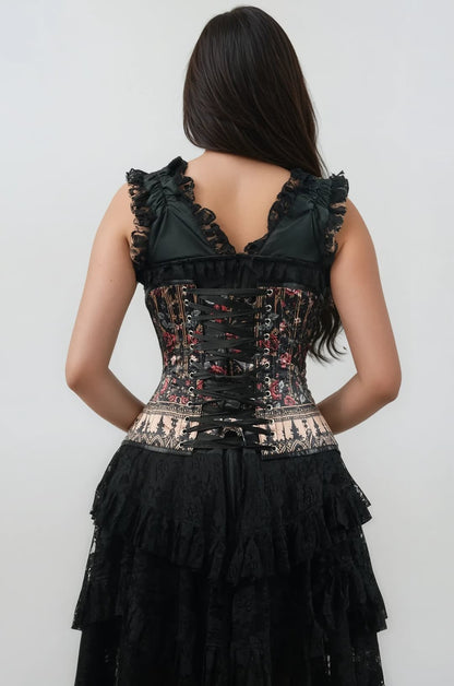 Brenley Rose Midnight Cathedral Bloom Curvy Underbust Corset