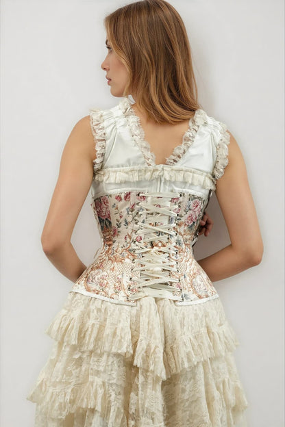 Elvenia Floral Curvy Underbust Corset
