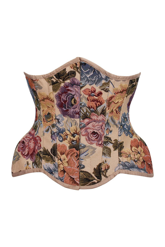 Steele Brocade Floral Vintage Inspired Curvy Corset